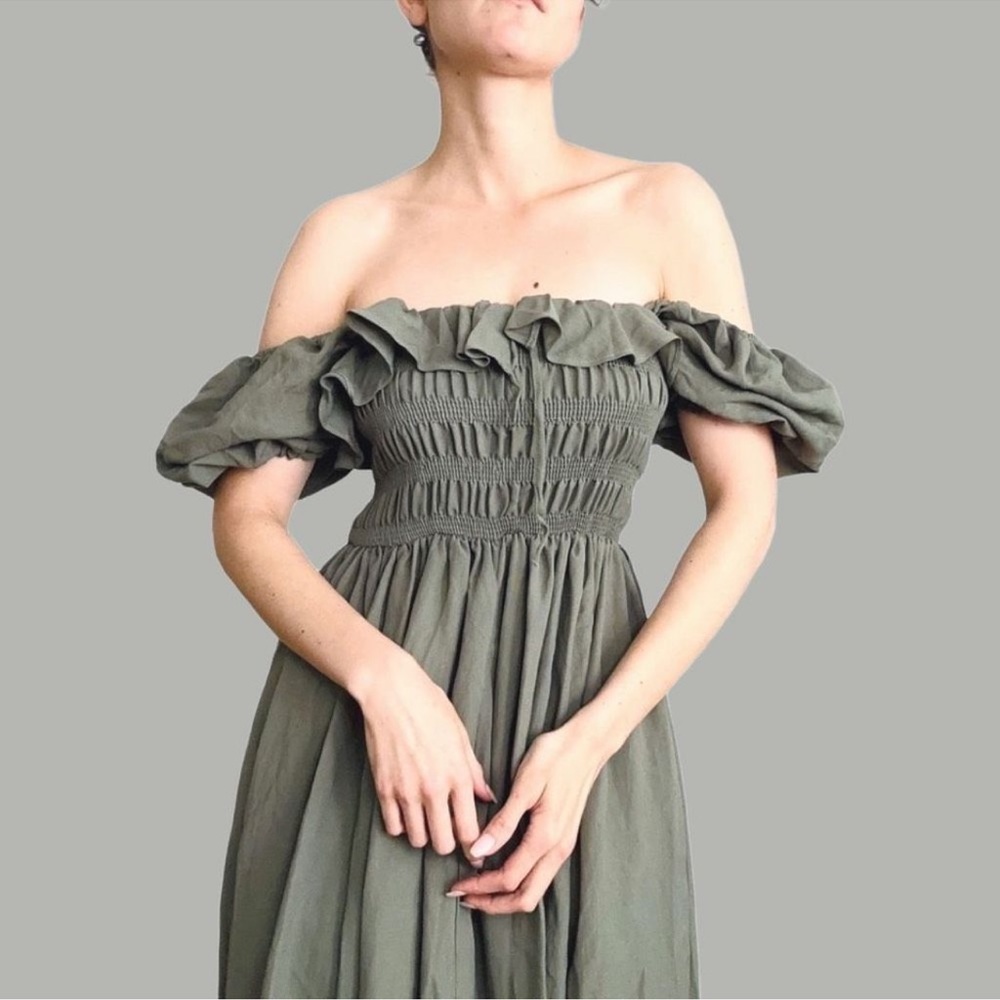 Mable Smocked Midi Dress